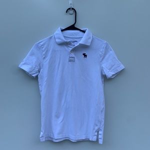 Abercrombie kids white polo shirt